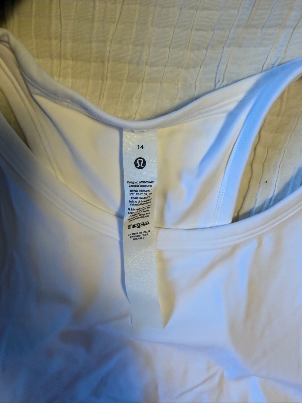 lululemon Align™ Waist-Length
Racerback Tank Top White Size: 14 - Picture 5 of 6